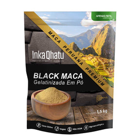 Black Maca Peruana Gelatinizada em Pó 100% Pura | 1,5kg | Premium | Direto dos Andes